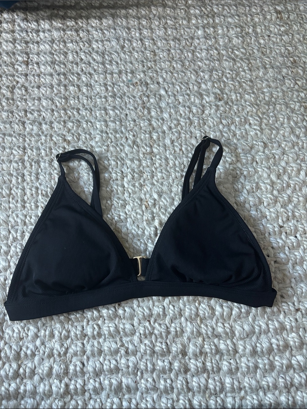 Black Triangle Bathing suit with back Clasp